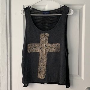Skull cross tank top